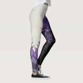 Leggings légendes violettes, noires et blanches (Droite)