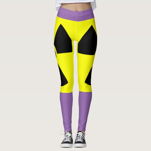 Leggings Légendes violettes radioactives (Devant)