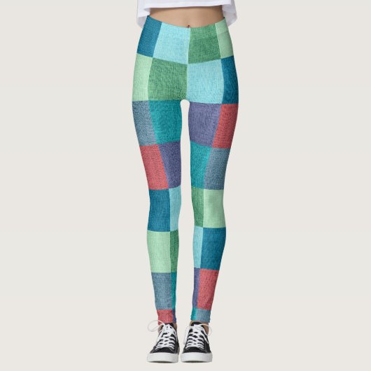 Leggings LÉGÈNES - Blocs de couleurs - Standard (Devant)