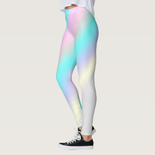 Leggings Légèrement d'art abstrait minimaliste Turquoise Ro