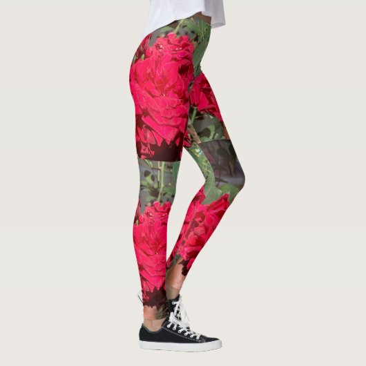 Leggings Léggations de Rose rouge (Droite)