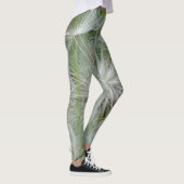 Leggings Léggations florales blanches et vertes (Droite)