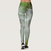 Leggings Léggations florales blanches et vertes (Dos)