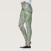 Leggings Léggations florales blanches et vertes (Gauche)