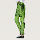 Leggings Léggations shamrocks vertes pour la Saint-Patricks (Gauche)