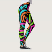 Leggings Leggements de scintillement de Neon - Vibes de pop (Droite)