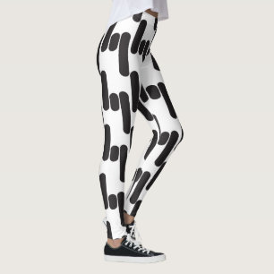 Leggings Léggines modernes en noir et blanc