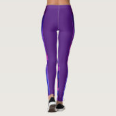 Leggings "Leggings 3D Purple & Blue Geo : Conception futuri (Dos)