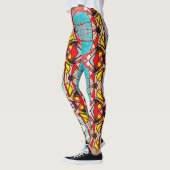 Leggings Leggings, Abstrait Psychedelic tr IV (Gauche)
