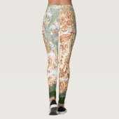 LEGGINGS LÉGGINGS ANCIENS LACE LEGINGS VERT ET TAN (Dos)