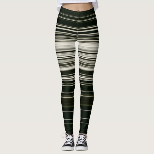 Leggings Leggings/bandes noires et blanches (Devant)