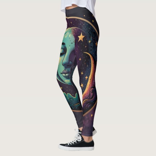 Leggings "Leggings célestes de lune (Gauche)