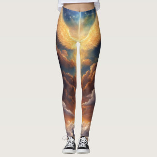 Leggings "Leggings Celestiales : Seres de Luz y Nubes"