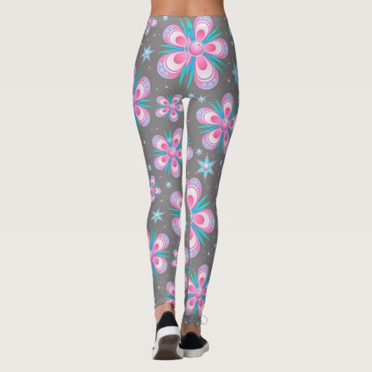 Leggings Leggings/Fleurs et étoiles (Dos)