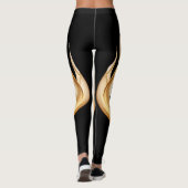 Leggings Leggings-Noir-Flamme (Dos)