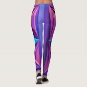 Leggings "Leggings Ombres violets et bleus : Couleurs vives (Dos)