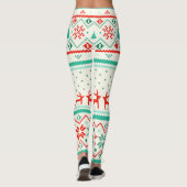 Leggings Leggings/Reindeers et Coeurs de Noël (Dos)