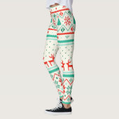 Leggings Leggings/Reindeers et Coeurs de Noël (Gauche)