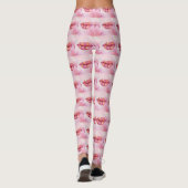 Leggings Leggins à lèvres roses (Dos)