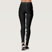 Leggings Leggins blancs noirs de Jaguar (Dos)