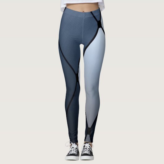 Leggings Leggins bleus et noirs de harlequin (Devant)