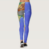 Leggings leggins carte du monde (Dos)
