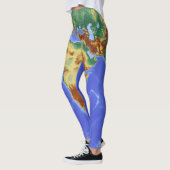 Leggings leggins carte du monde (Gauche)