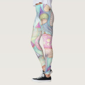 Leggings Leggins d'art Abstraits (Gauche)