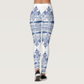 Leggings Leggins de bleu de Bohem (Dos)