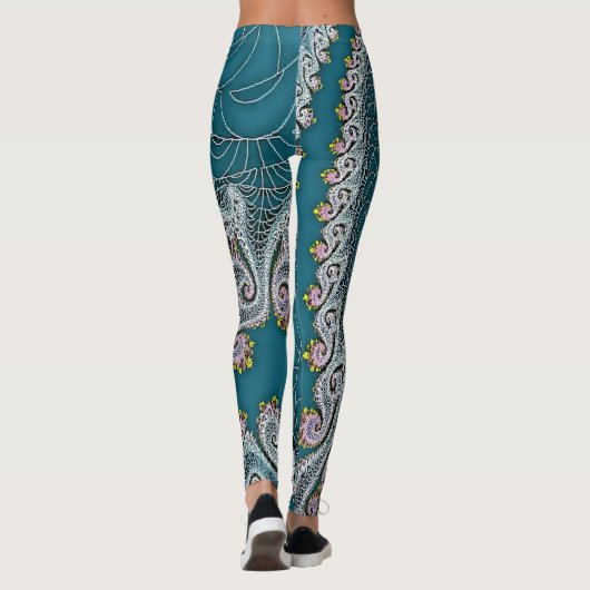 Leggings Leggins de conception de fractale (Dos)
