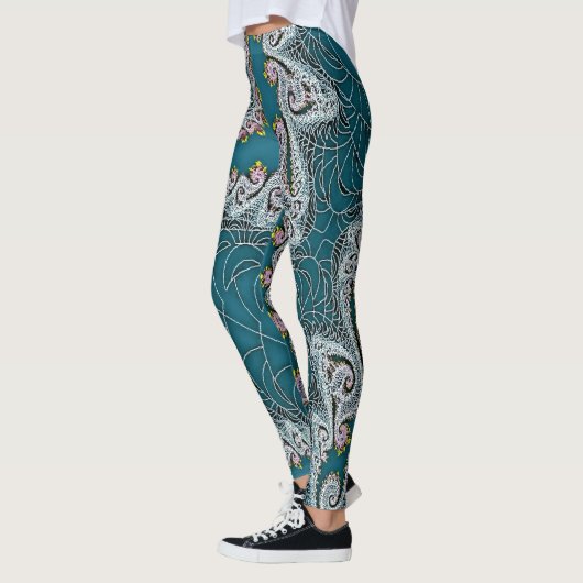 Leggings Leggins de conception de fractale (Gauche)