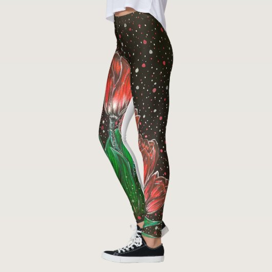 Leggings Leggins de fleurs (Gauche)