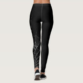 Leggings Leggins d'Halloween noir (Dos)