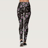 Leggings Leggins du coeur pourpre étincelant (Dos)