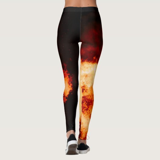 Leggings Leggins du feu de volcan chauds ! (Dos)