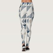 Leggings leggins femme figures géométriques triangulaires (Dos)