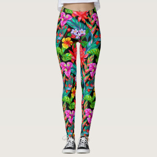 Leggings Leggins floraux tropicaux