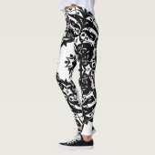 Leggings Leggins noirs et blancs (Gauche)