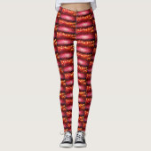 Leggings Leggins Red Sparkle (Devant)