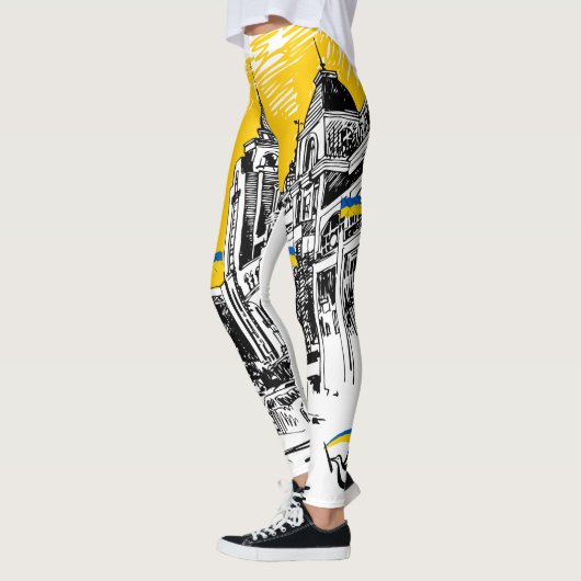 Leggings Leggins - Ukraine Motiv (Gauche)
