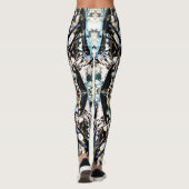 LEGGINGS  LEGINES EN MÉTAL BLEU STEAMPUNK (Dos)