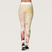 LEGGINGS LEGINES IMPRIMÉES À LA FLEURS PEINTES À LA MAIN EN (Dos)