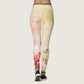 LEGGINGS LEGINES IMPRIMÉES À LA FLEURS PEINTES À LA MAIN EN (Dos)