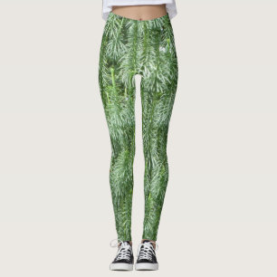 Leggings Legs de conifères verts