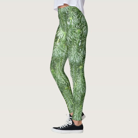 Leggings Legs de conifères verts (Gauche)