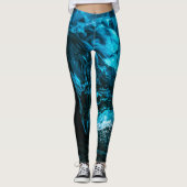 Leggings Legs de glace bleue (Devant)