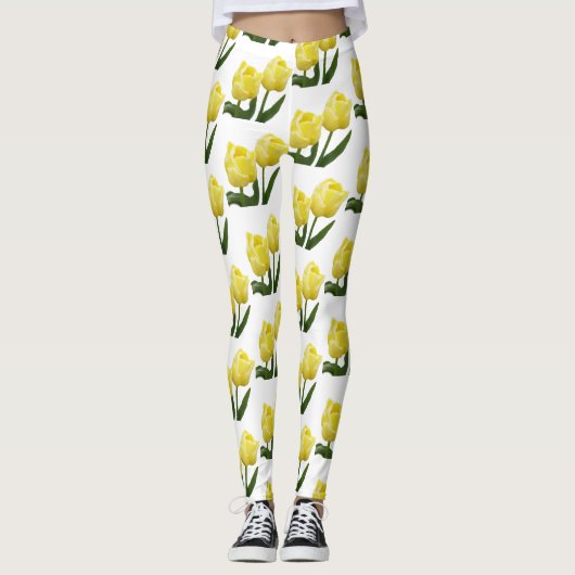 Leggings Legs de Tulipes Jaunes (Devant)