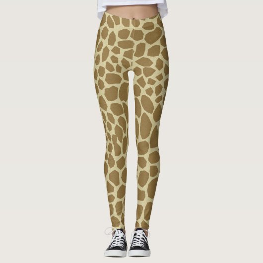 Leggings Legs d'impression de girafe (Devant)