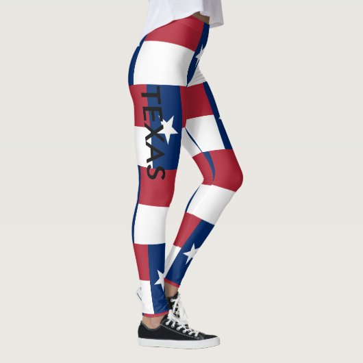 Leggings Legs du TEXAS Bleu rouge blanc couchant des pantal (Droite)