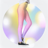 Leggings Legs Empreintes de léopard Pastel Gradient Vibrant